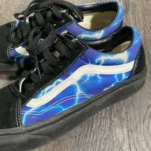 Vans Old Skool Lightning Bolt Vans Blue Vans Old Skool 'Bolt Baby